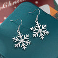 Boucles d'oreilles pendantes — Flocon de neige