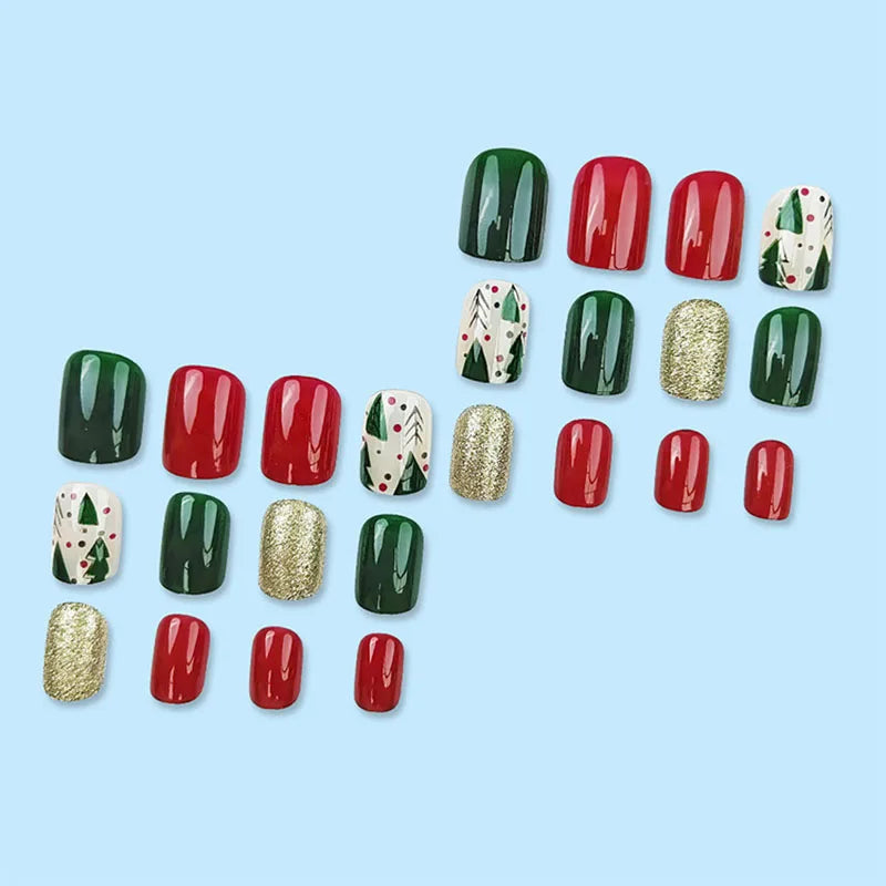 Faux ongles stiletto de Noël