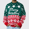 Men's Jacquard Christmas Pullover Sweater-0