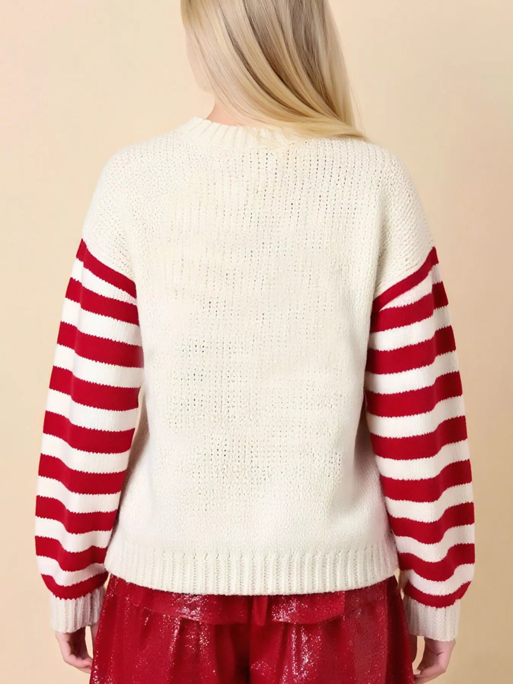 Christmas Tree Round Neck Sweater-4