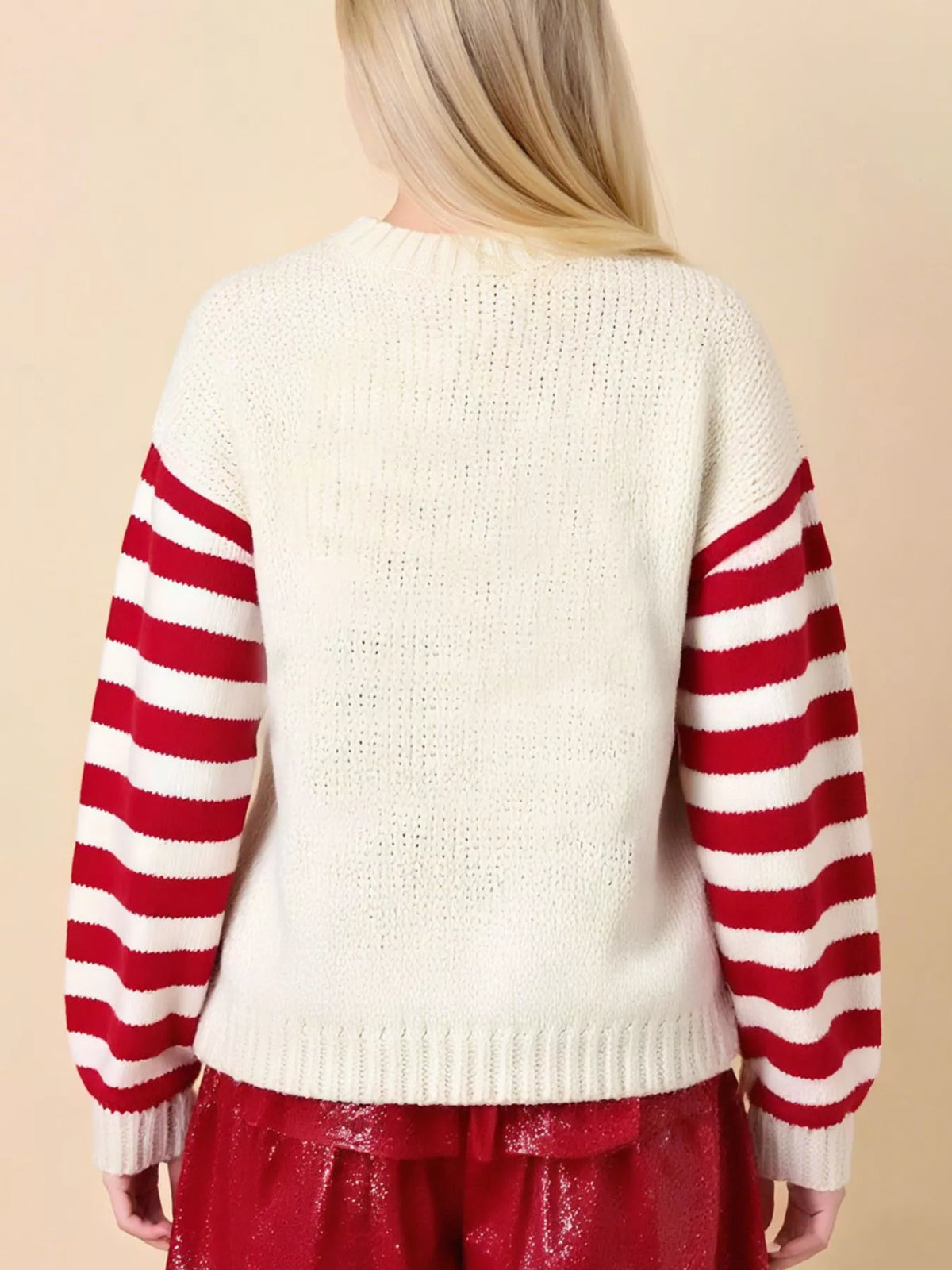 Christmas Tree Round Neck Sweater-4