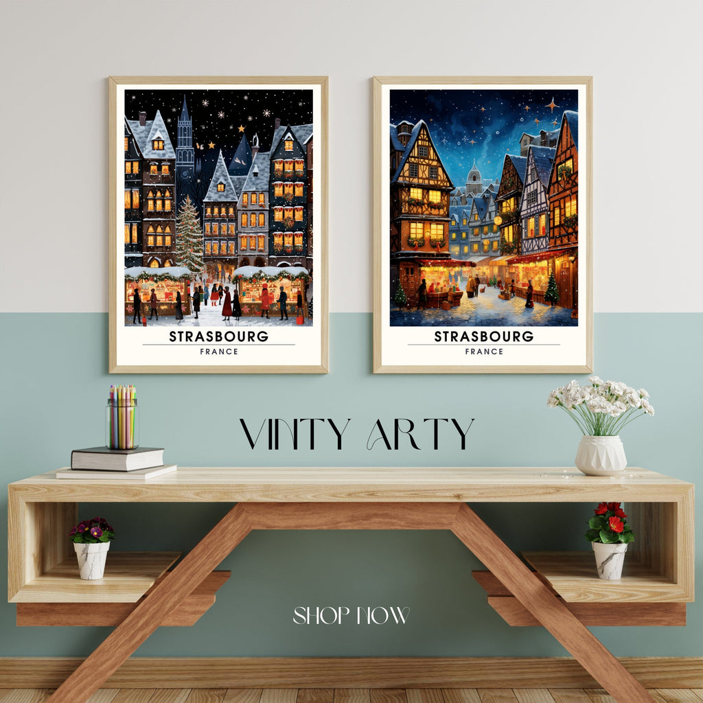 Affiche Strasbourg — Affiche de voyage